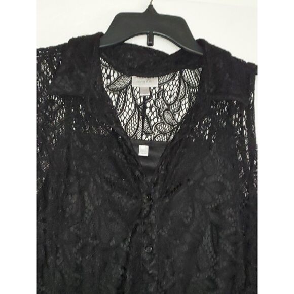 Avenue Women's Sleeveless Plus Top Whimsigoth Lace Witchy Fairy Core Y2K 18/20 - Picture 4 of 10